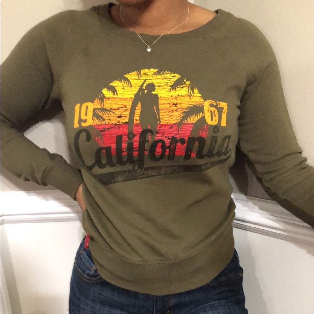 California Olive Green Sweatshirt